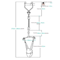 Creative Baby Door Jumper Set - Adjustable Toddler Baby Bouncer Baby Toys Baby Walker Swing (Pink)