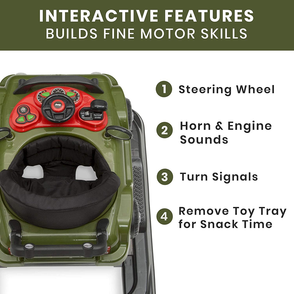 Jeep Classic Wrangler 3-in-1 Grow with Me Walker, Anniversary Green –  Pete's Baby Essentials