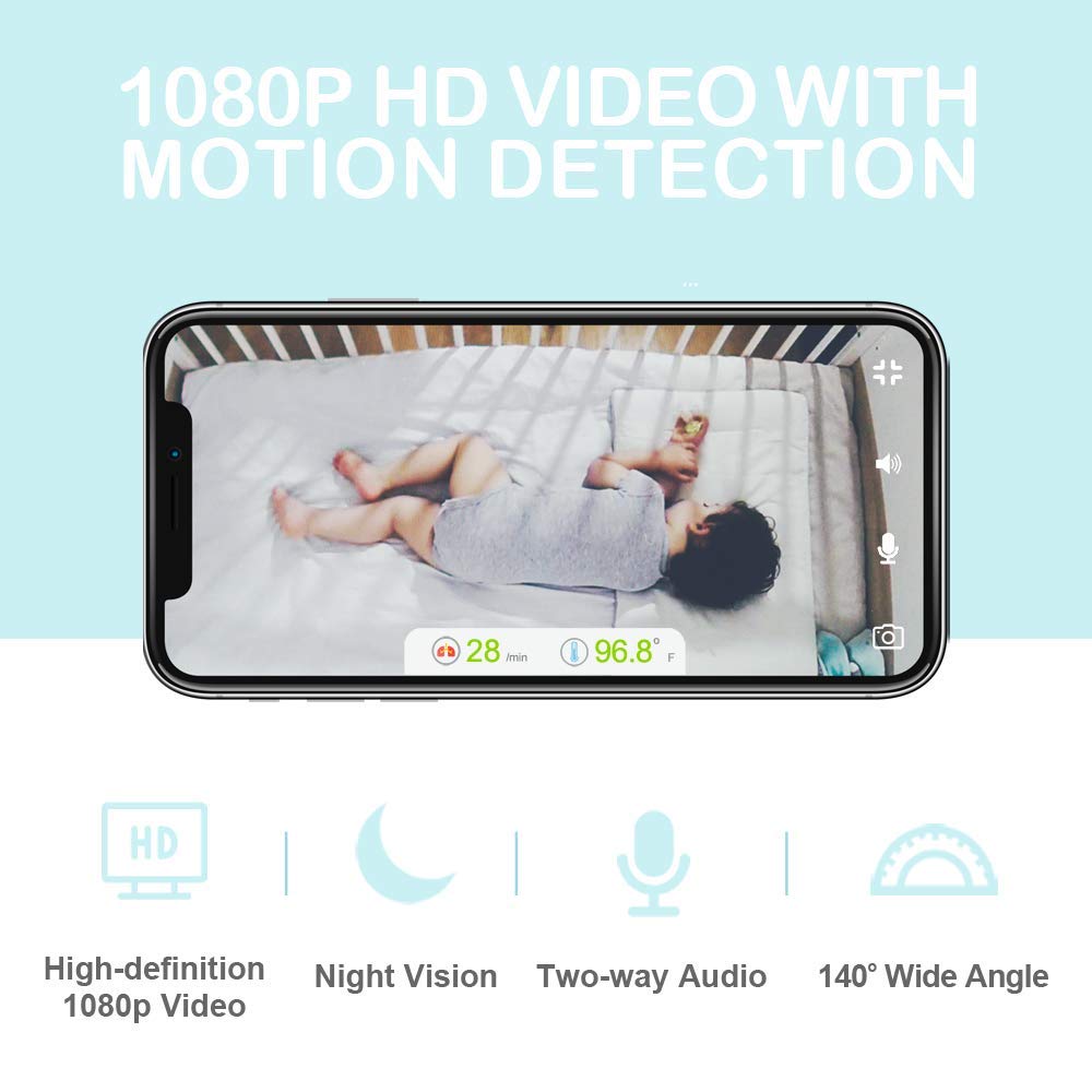 Sense-U Video Baby Monitor with 1080P HD Video Camera