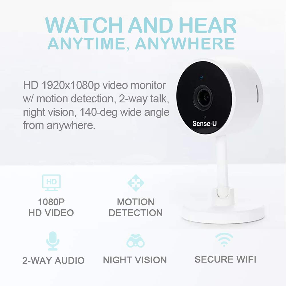 Sense-U Video Baby Monitor with 1080P HD Video Camera