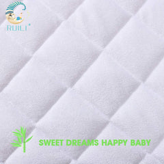 2 Pack Quilted Fitted Waterproof Crib Mattress Protector
