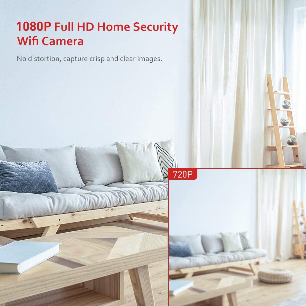 Victure 1080P FHD Baby Monitor with Smart Motion Tracking Sound Detection 2.4G WiFi Home Security Camera