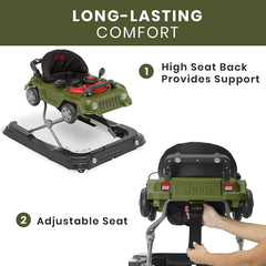 Jeep Classic Wrangler 3-in-1 Grow with Me Walker, Anniversary Green