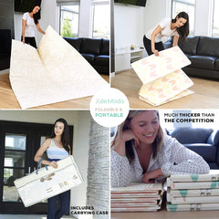 XDEMODA Reversible Baby Play Mat & Exercise Mat - Fun & Stylish Foam Floor Playmat