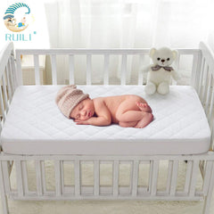 2 Pack Quilted Fitted Waterproof Crib Mattress Protector