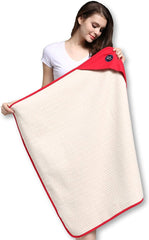 Radia Smart 5G Anti-Radiation, EMF Protection Baby Blanket, Pregnancy Belly Shielding, Organic Cotton, Red, 35”x30