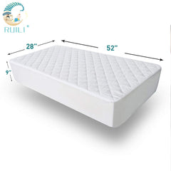 2 Pack Quilted Fitted Waterproof Crib Mattress Protector