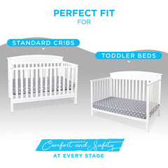 Milliard Hypoallergenic Baby Crib Mattress and Toddler Bed Mattress with 100% Waterproof Cover - 27.5