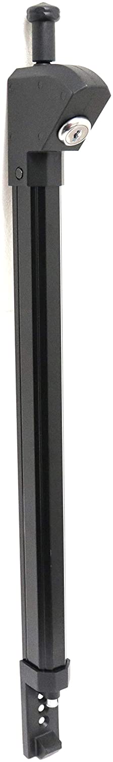 Weatherables Trident 10 Inch Tall Black Magnetic Vertical-Pull Pool Child Safety Gate Latch | Keyed Alike | TRIDENT-10-BK-KA-WEA