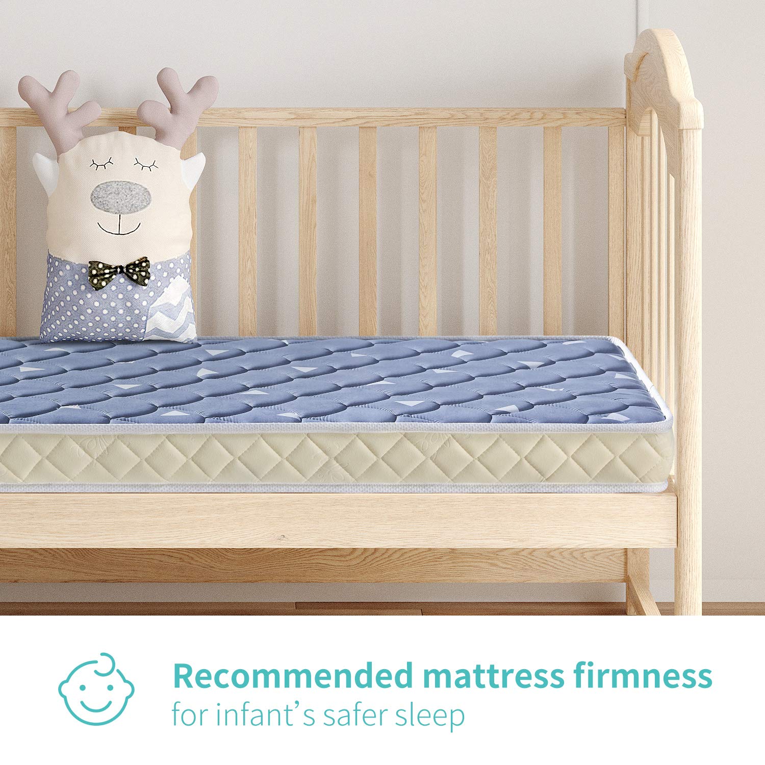 Bubble bear Premium Memory Foam Hypoallergenic Infant Crib Mattress and Toddler Bed Mattress