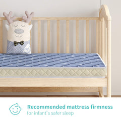 Bubble bear Premium Memory Foam Hypoallergenic Infant Crib Mattress and Toddler Bed Mattress