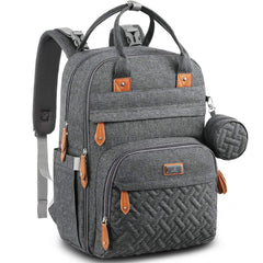 Diaper Bag Backpack, BabbleRoo Baby Nappy Changing Bags Multi function Waterproof Travel Back Pack