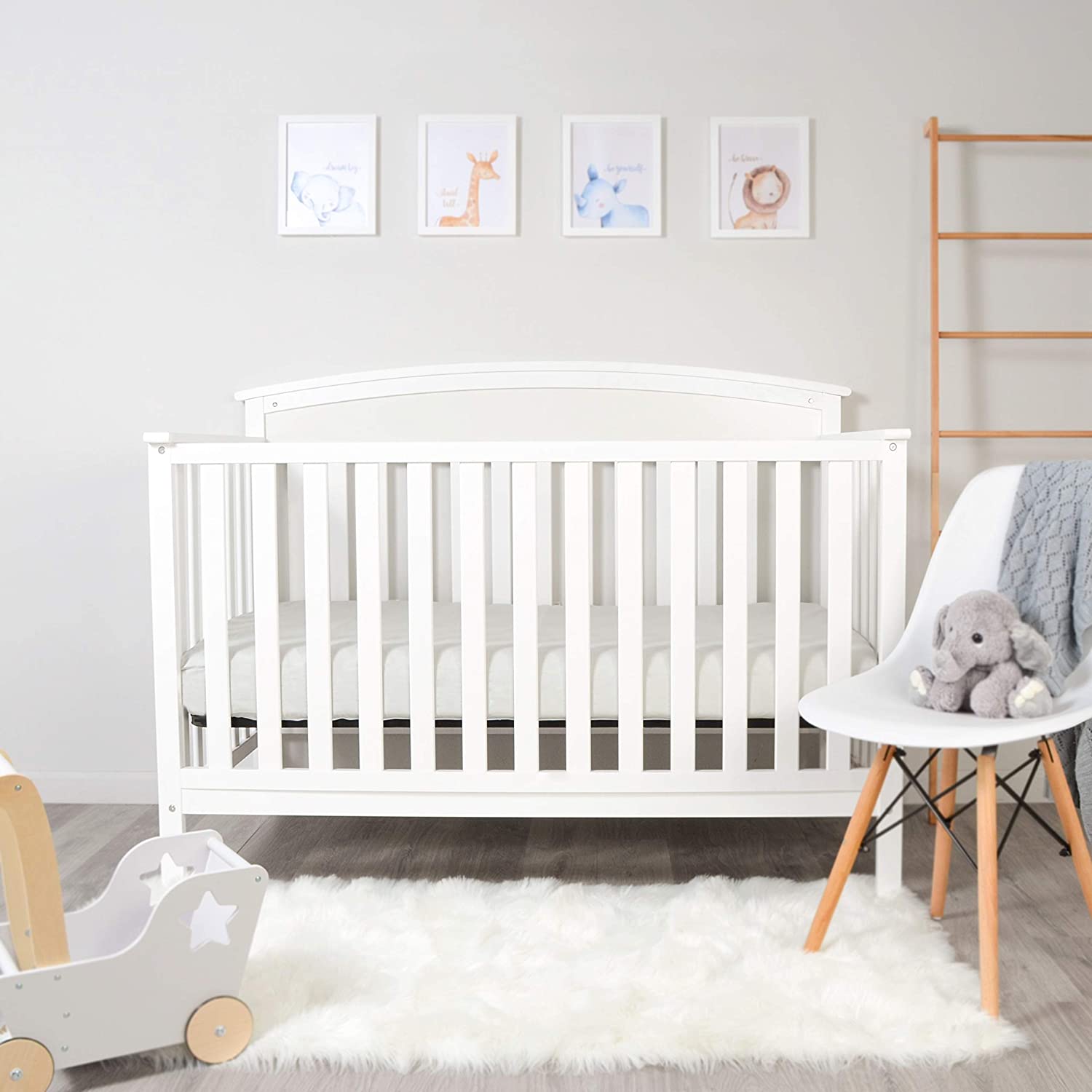 Milliard Crib Mattress, Flip Technology, Firm Side for Baby and Soft Side for Toddler - 100% Cotton Cover