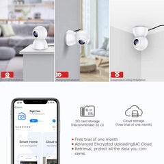 Victure 1080P FHD Baby Monitor with Smart Motion Tracking Sound Detection 2.4G WiFi Home Security Camera