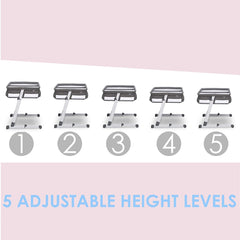 Simmons Kids By The Bed City Sleeper Bassinet for Twins - Adjustable Height Portable Crib with Wheels & Airflow Mesh, Grey Tweed