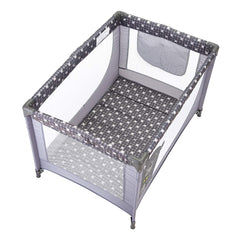 Comfortable Playard,Sturdy Play Yard with Mattress (Grey)