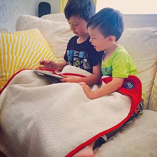 Radia Smart 5G Anti-Radiation, EMF Protection Baby Blanket, Pregnancy Belly Shielding, Organic Cotton, Red, 35”x30