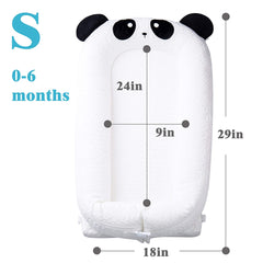 SDADI Baby and Infant Lounger, Newborn Portable Nest, Tencel Cover and Thermolite Fill, Suitable from 0-6 Months, White