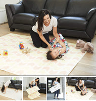 XDEMODA Reversible Baby Play Mat & Exercise Mat - Fun & Stylish Foam Floor Playmat for Adults, Kids and Infants