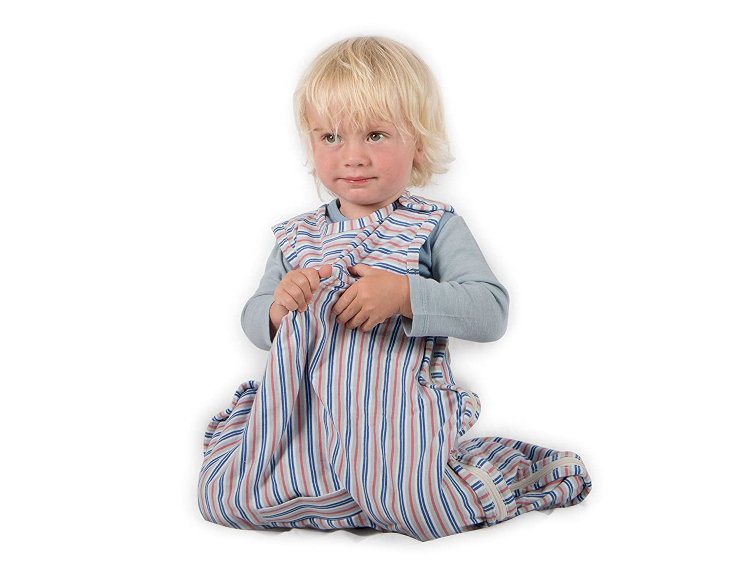 Merino Kids Organic Cotton Baby Sleep Bag for Babies 0-2 Years, Huckleberry