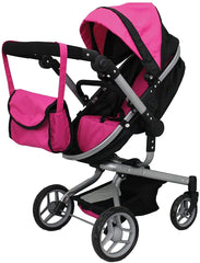 Mommy & me 2 in 1 Deluxe Doll Stroller Extra Tall 32'' HIGH 9695