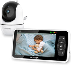 Baby Monitor Bonoch Video Baby Monitor with Camera and Audio, Baby Camera Monitor No WiFi 720P 5