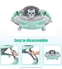 Olz Baby Walker 6-Speed Adjustment Multi-Function Anti-Rollover Anti-O-Legs Men and Women Toddler Walker
