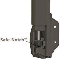 Weatherables Trident 10 Inch Tall Black Magnetic Vertical-Pull Pool Child Safety Gate Latch | Keyed Alike | TRIDENT-10-BK-KA-WEA