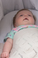 Boys Luxury 100% Cashmere Baby Blanket - 'Baby Blue' - Hand Made in Scotland by Love Cashmere