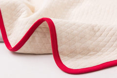 Radia Smart 5G Anti-Radiation, EMF Protection Baby Blanket, Pregnancy Belly Shielding, Organic Cotton, Red, 35”x30