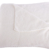 Unisex Super Soft 100% Cashmere Baby Blanket - 'White' - Hand Made in Scotland by Love Cashmere