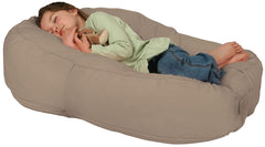 Leachco Pillay Plush Sling-Style Lounger, Latte