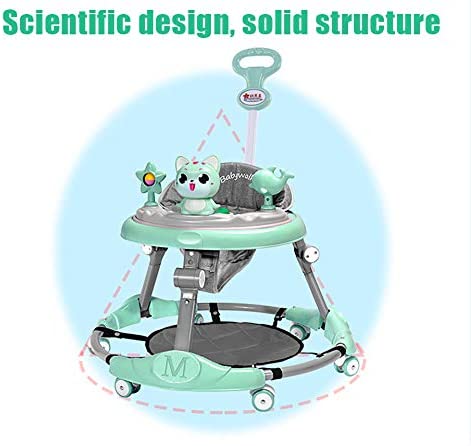 Olz Baby Walker 6-Speed Adjustment Multi-Function Anti-Rollover Anti-O-Legs Men and Women Toddler Walker