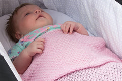 Unisex Super Soft 100% Cashmere Baby Blanket - 'White' - Hand Made in Scotland by Love Cashmere