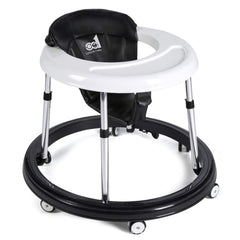 Baby Walker,6/7-18 Month Multi-Functional Anti Rollover Height Adjustable Foldable Folding Baby Walker