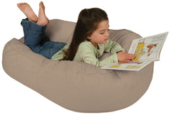 Leachco Pillay Plush Sling-Style Lounger, Latte
