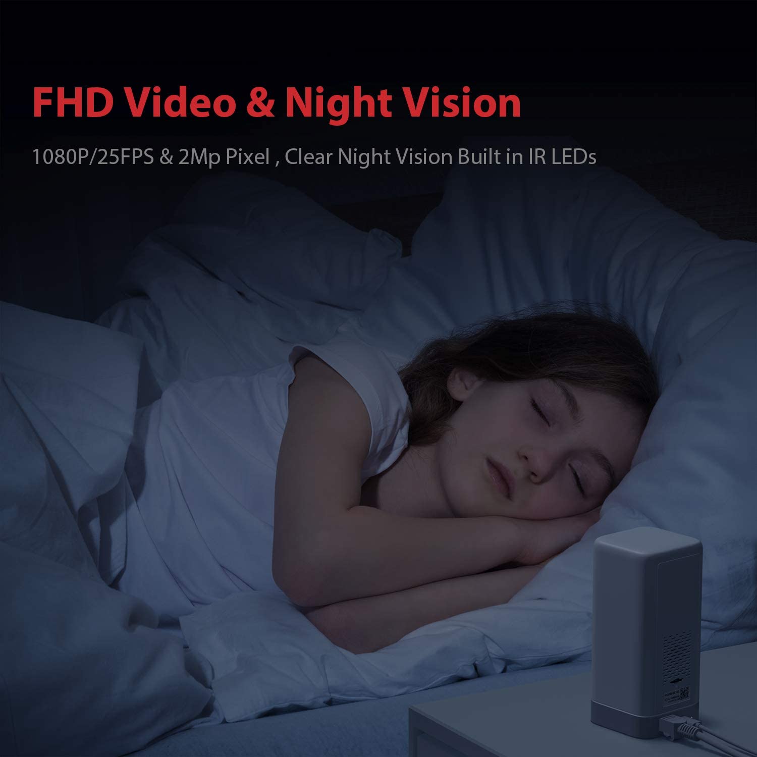 Victure 1080P Baby Monitor Pet Camera with Motion & Sound Detection