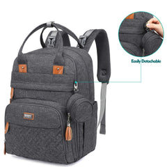 Diaper Bag Backpack, BabbleRoo Baby Nappy Changing Bags Multi function Waterproof Travel Back Pack