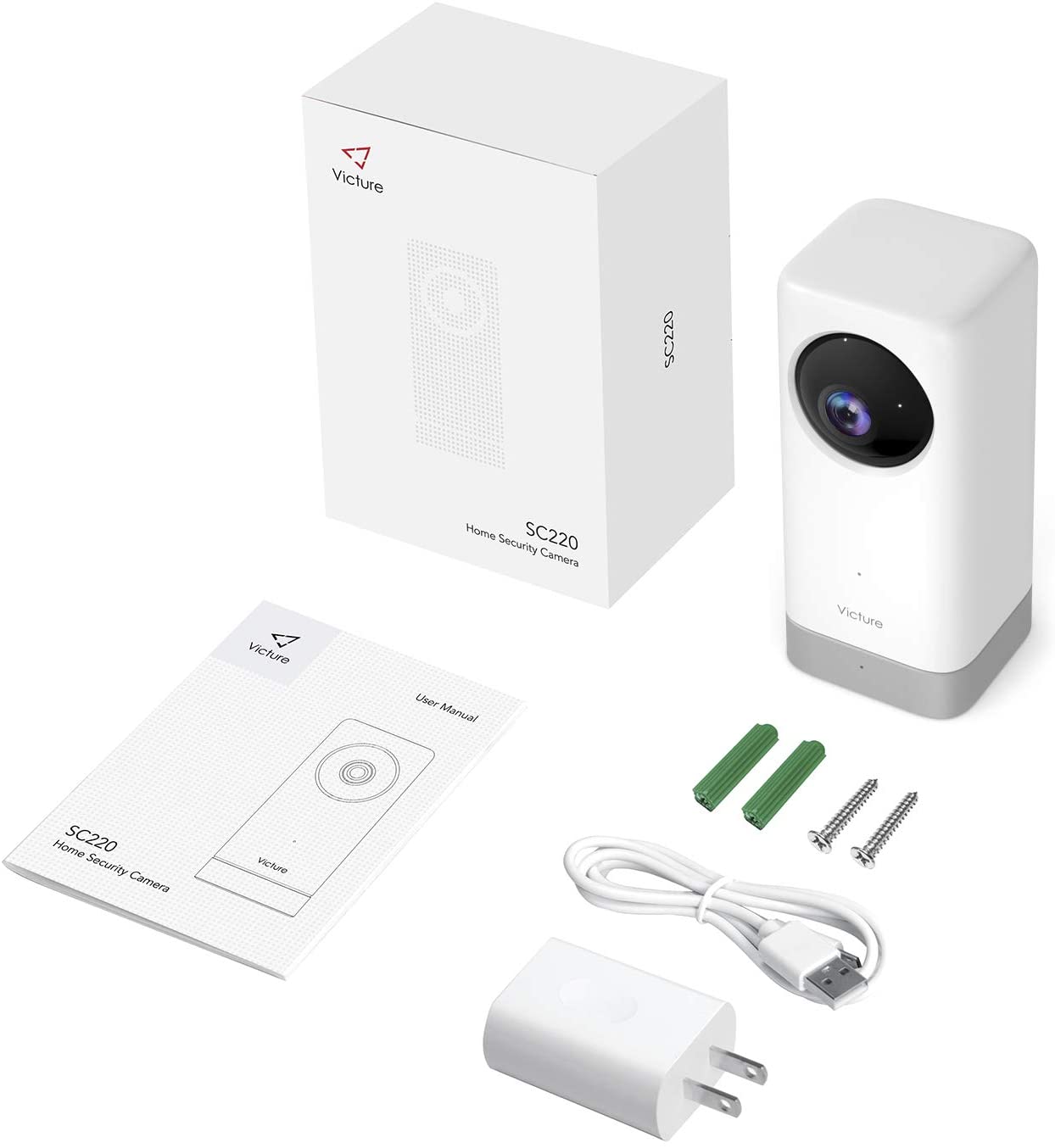 Victure 1080P Baby Monitor Pet Camera with Motion & Sound Detection