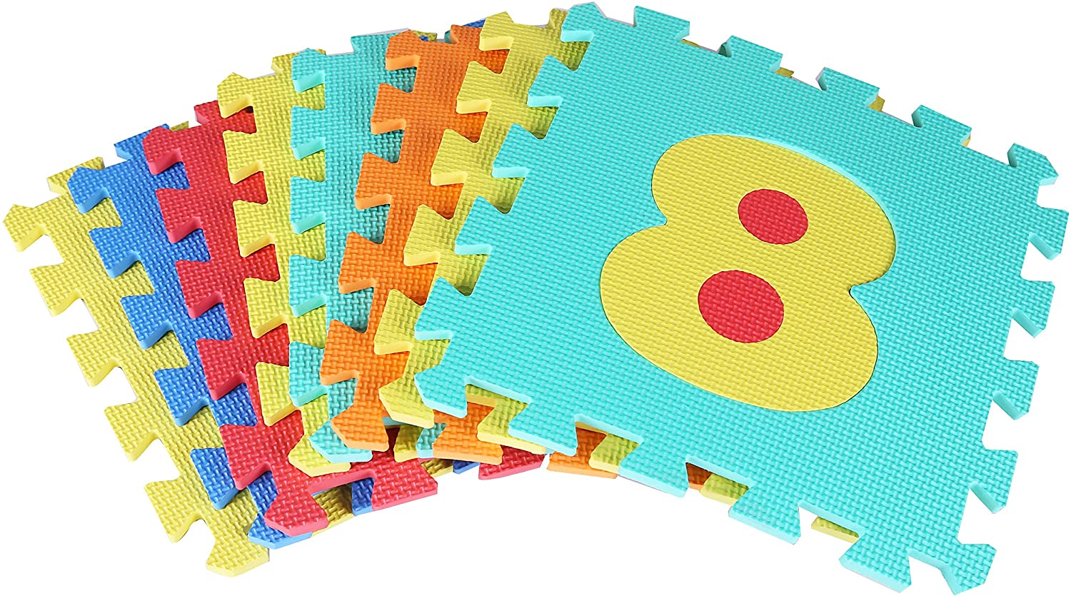 BalanceFrom Kid's Puzzle Exercise Play Mat with EVA Foam Interlocking Tiles