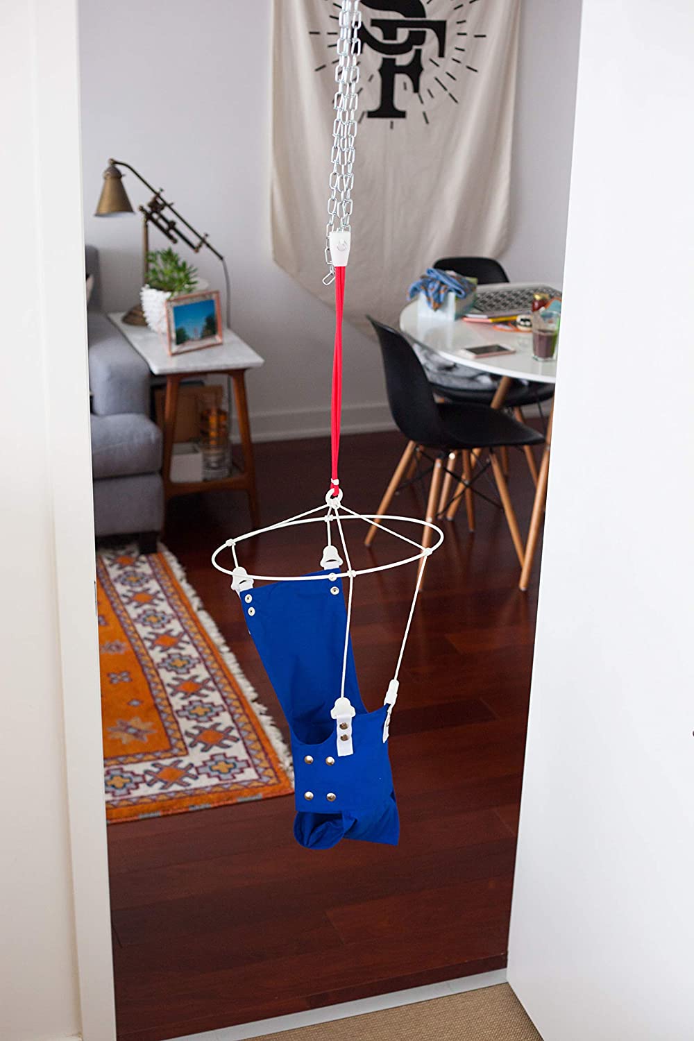 Merry Muscles Ergonomic Jumper Exerciser Baby Bouncer -Blue