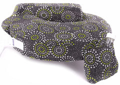 My Brest Friend Original Nursing Posture Pillow, Grey & Yellow Fireworks
