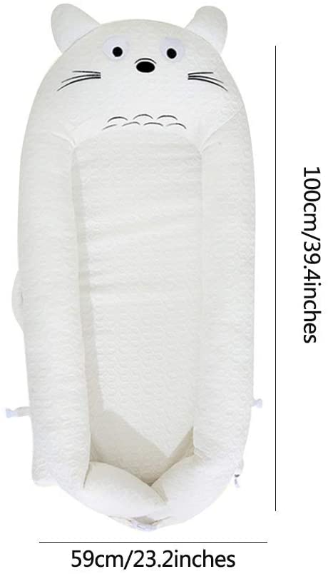 TONGSH Baby Lounger, Infant Sleeper, Newborn Lounger, Nap Sleeper Seat Baby Bassinet for Bed Travel Bed Safer Comfortable Co-Sleeping for 0-10 Months