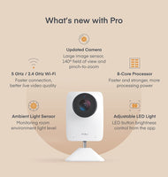 New Miku Pro Smart Baby Monitor & Wall Mount: HD Video Baby Monitor with Camera & Audio, Real-Time, Contact-Free Breathing & Sleep Tracking - Night Vision, Humidity & Temperature - Two-Way Talk, Sound