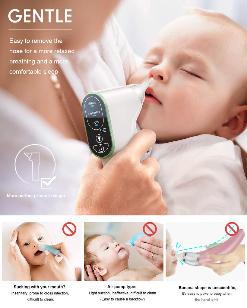 Baby Nasal Aspirator Electric, DynaBliss Baby Nose Sucker with 4