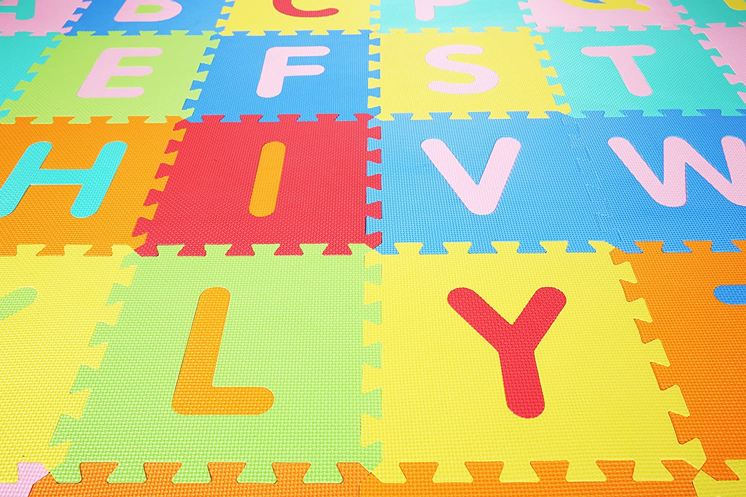 BalanceFrom Kid's Puzzle Exercise Play Mat with EVA Foam Interlocking Tiles