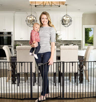Regalo Deluxe Home Accents 74-Inch Widespan Safety Gate, Includes 4 Pack of Wall Mounts