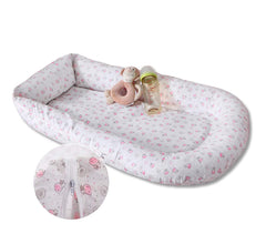 Premium Baby Nest Sleeper - Durable 100% Cotton Baby Nest, Baby Lounger - Soft Portable Crib Perfect for Co-Sleeping and Travelling