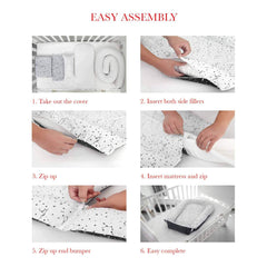 Premium Baby Nest Sleeper - Durable 100% Cotton Baby Nest, Baby Lounger - Soft Portable Crib Perfect for Co-Sleeping and Travelling