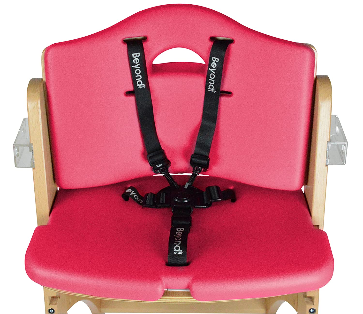 Abiie Beyond Wooden High Chair with Tray. The Perfect Adjustable Baby Highchair Solution